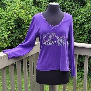 Womens Iron Cowgirls Long Sleeve Shirt